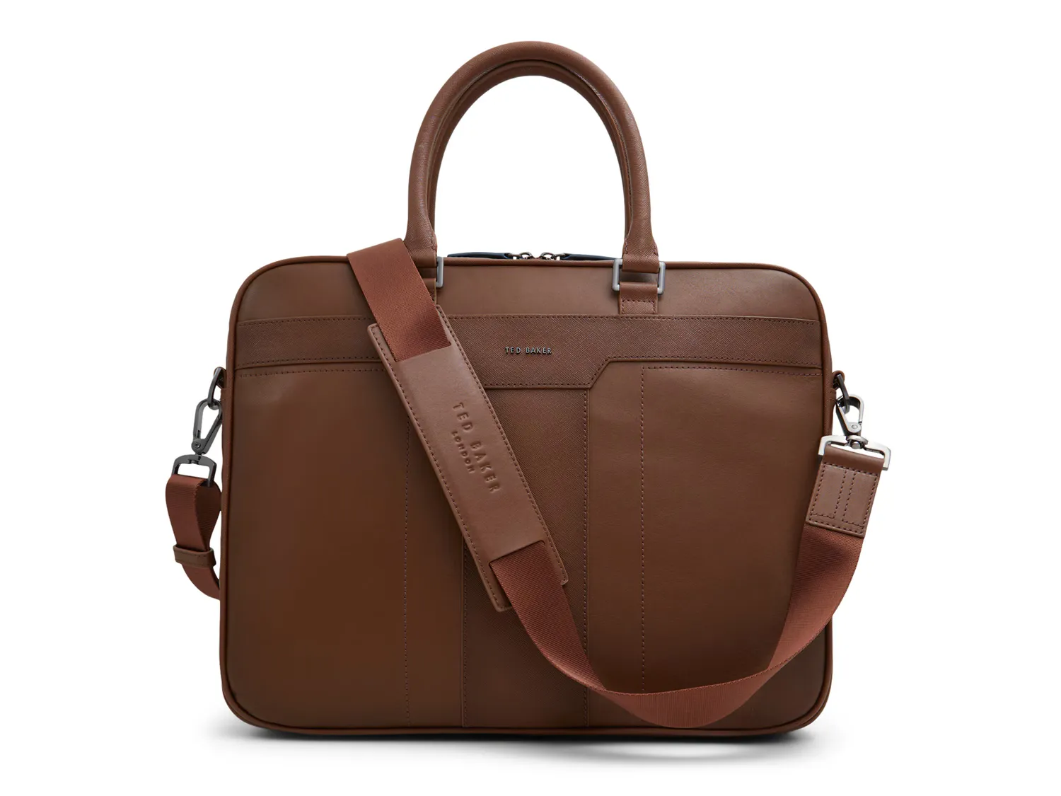 

Кожаная сумка-мессенджер Belgrave Ted Baker, темно-коричневый