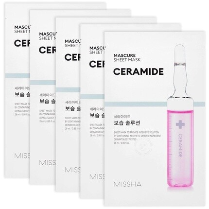 

MISSHA Mascure Moisture Solution Тканевая маска с керамидом для сухой и ослабленной кожи - 1шт