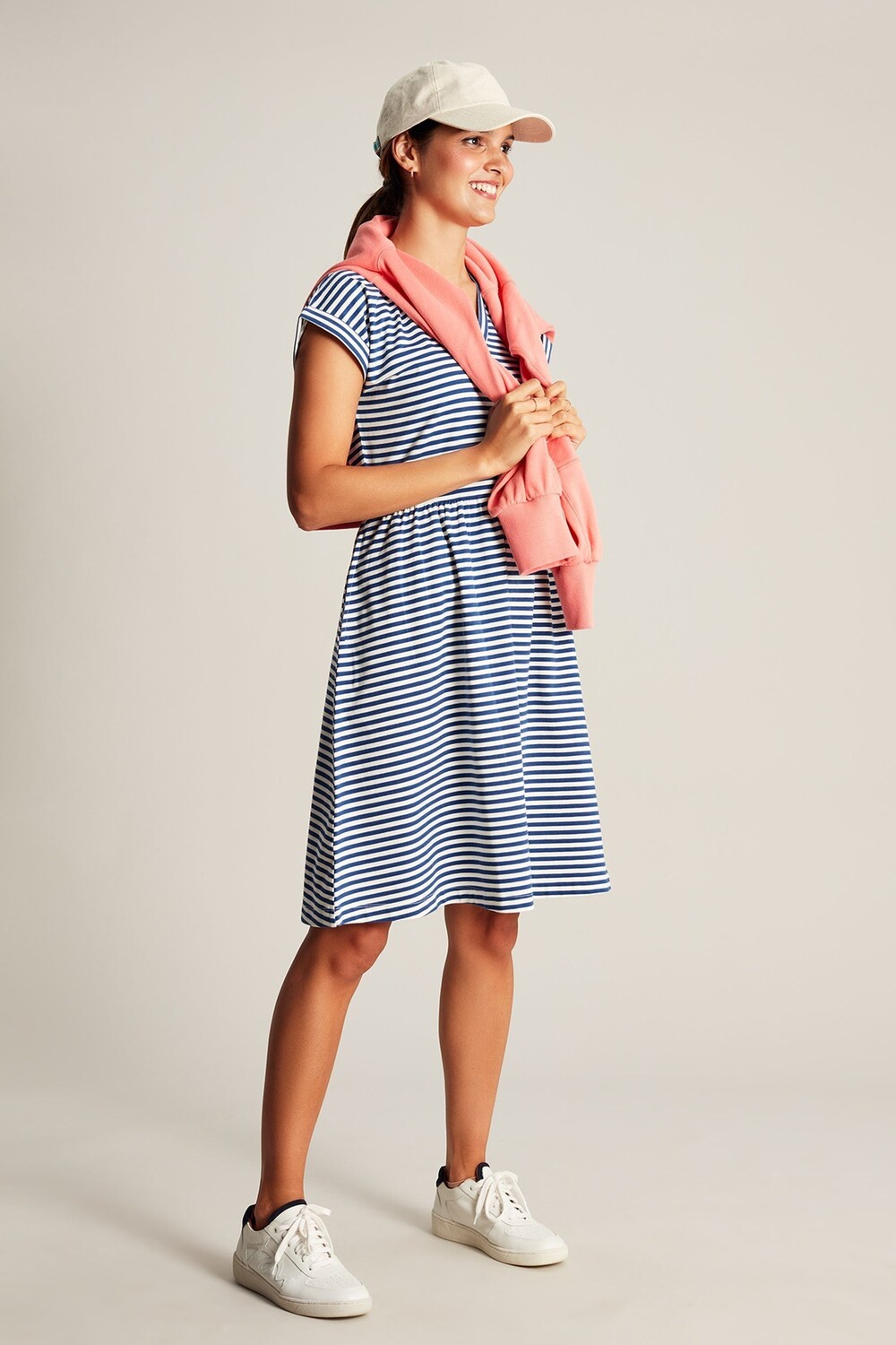 

Короткое платье Piper из джерси Joules, синий
