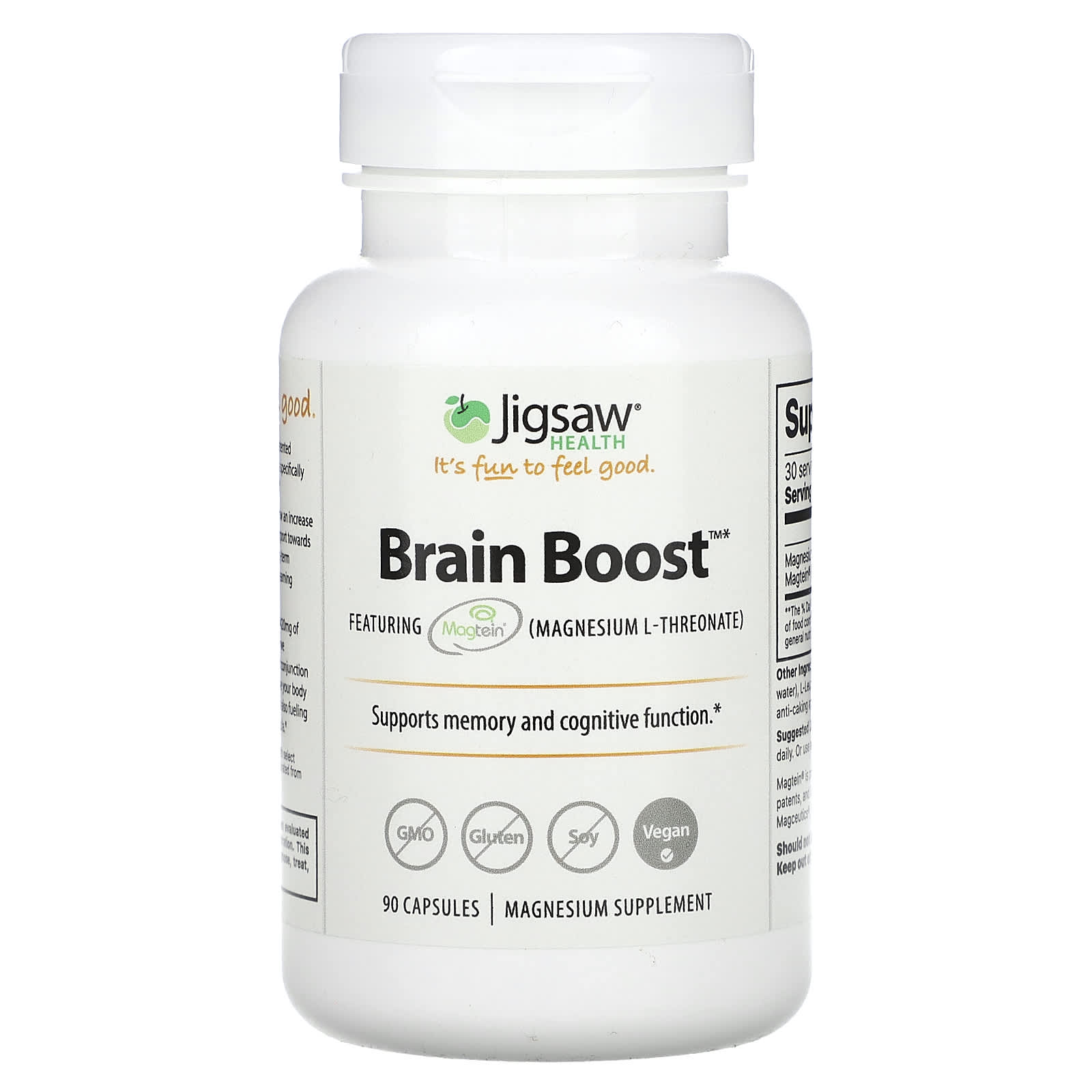 

Brain Boost, 90 капсул, Jigsaw Health