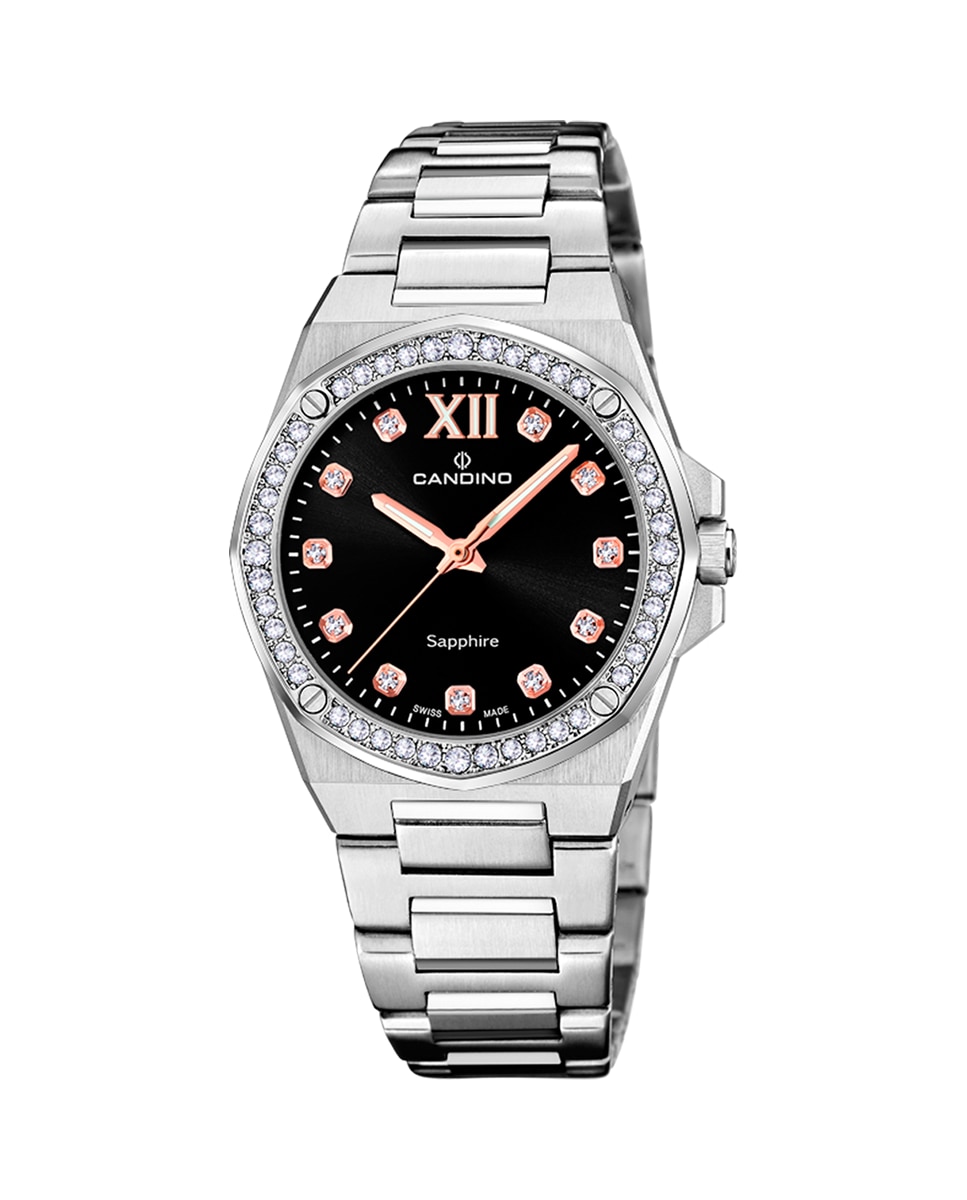 C4751/6 Новинка женские часы из серебряной стали Candino, серебро цена и фото