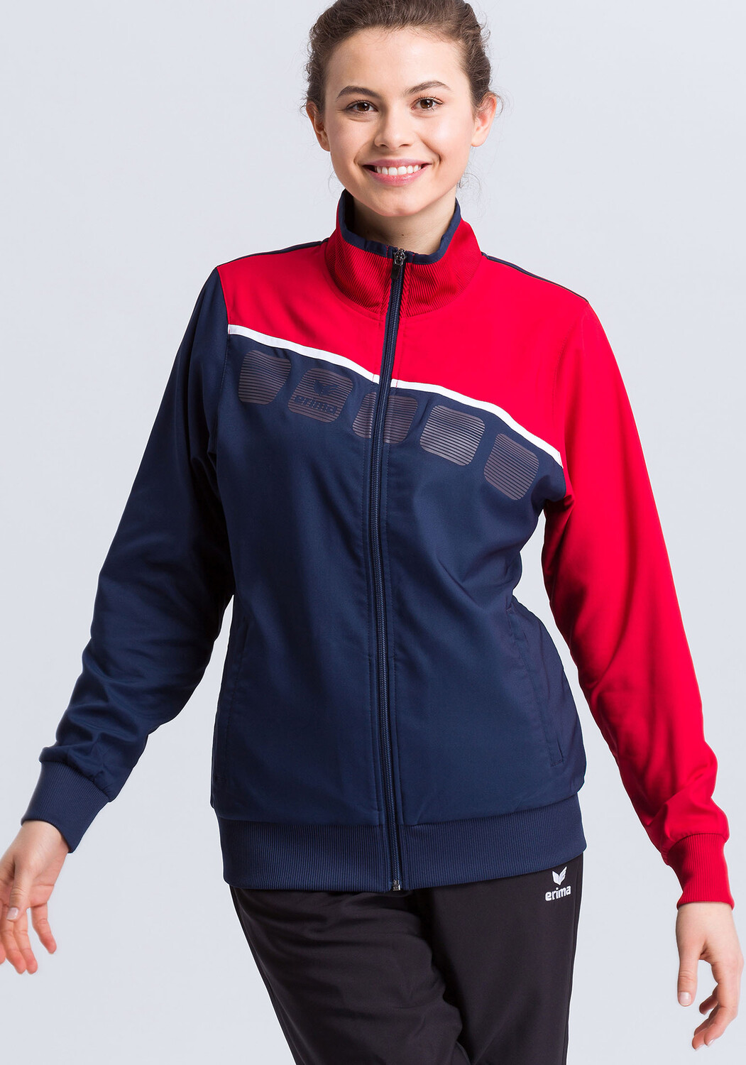 

Спортивная куртка erima 5-C Praesentationsjacke, цвет new navy/rot/weiss