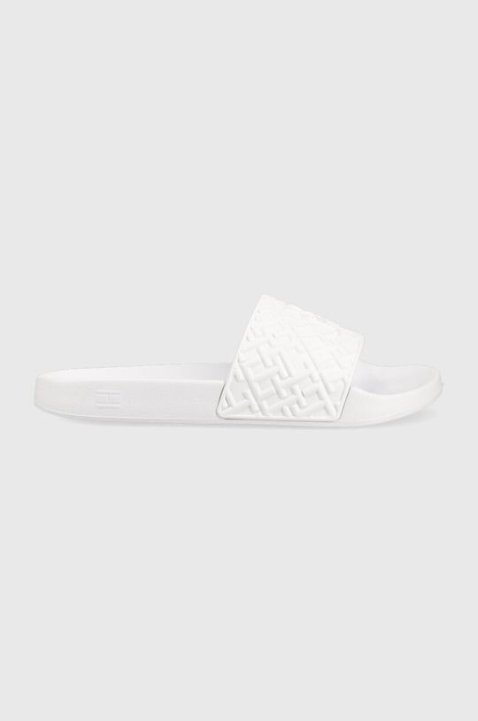 

Шлепанцы RUBBER TH MONOGRAM POOL SLIDE Tommy Hilfiger, белый