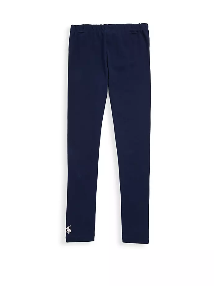 

Эластичные леггинсы для маленьких девочек Polo Ralph Lauren, цвет french navy