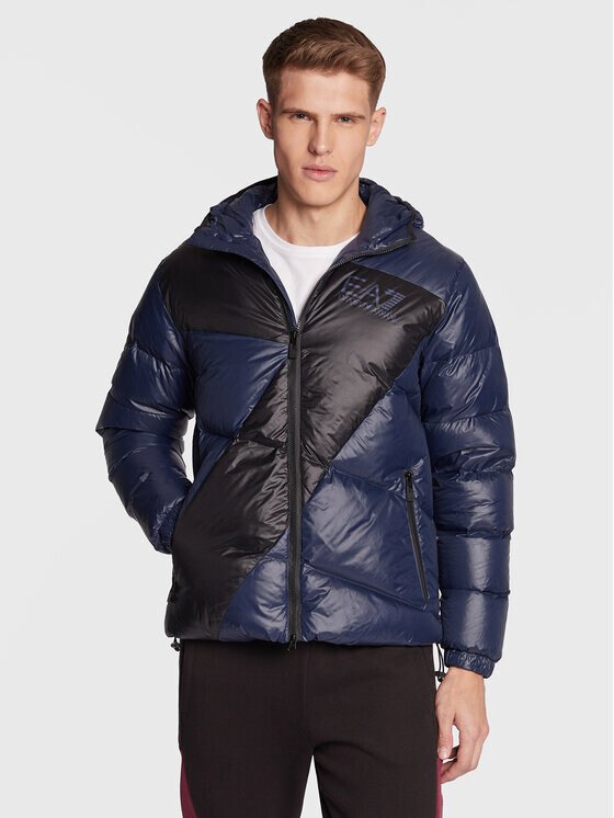 

Пуховик стандартного кроя Ea7 Emporio Armani, синий