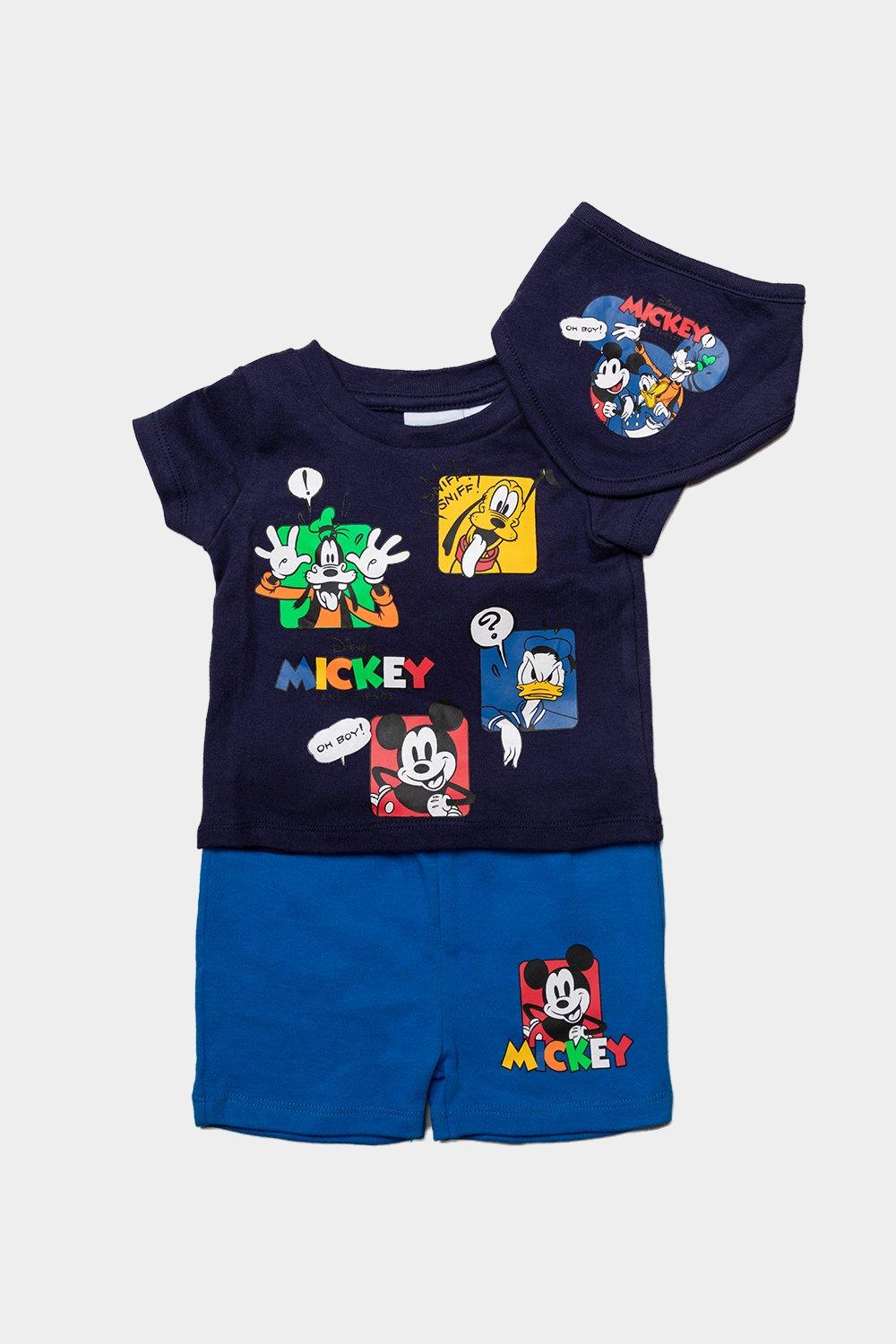 Костюм Микки Мауса из трех предметов Disney Baby, черный игрушка мягкая микки маус mickey mouse весенний наряд