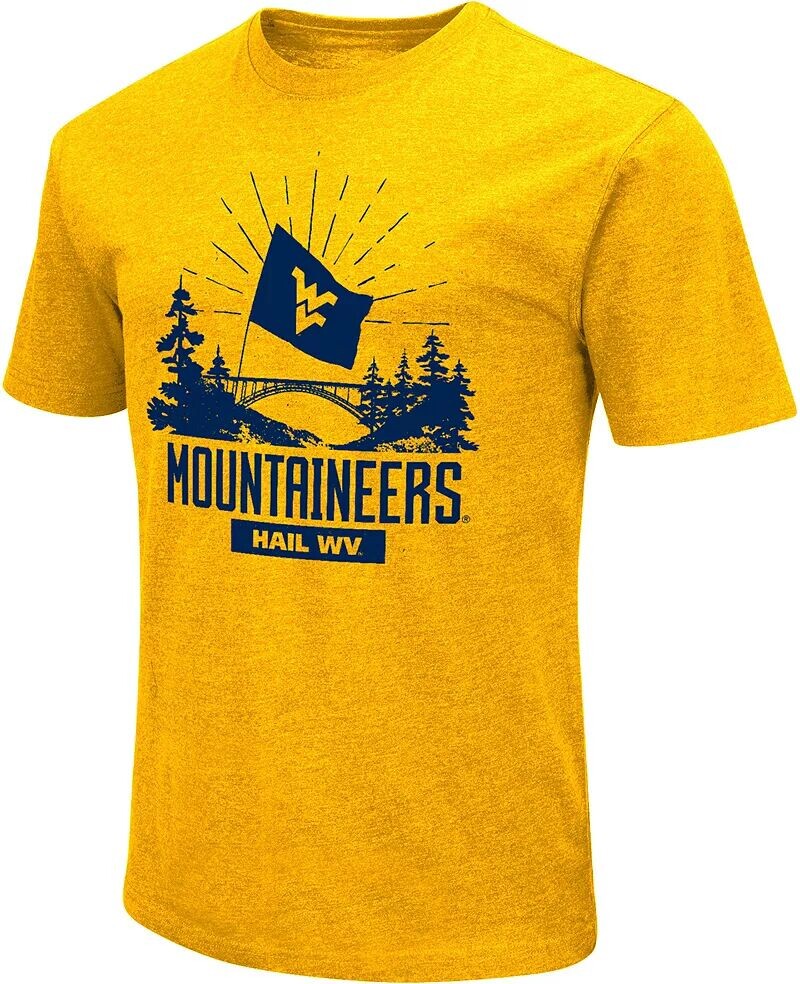 

Colosseum Мужская футболка болельщика West Virginia Mountaineers Gold 2023