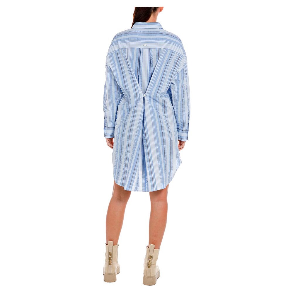 

Короткое платье Replay W9019.000.52598 Long Sleeve, синий