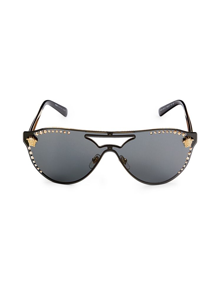 

Овальные солнцезащитные очки с украшением 60MM Versace, золото