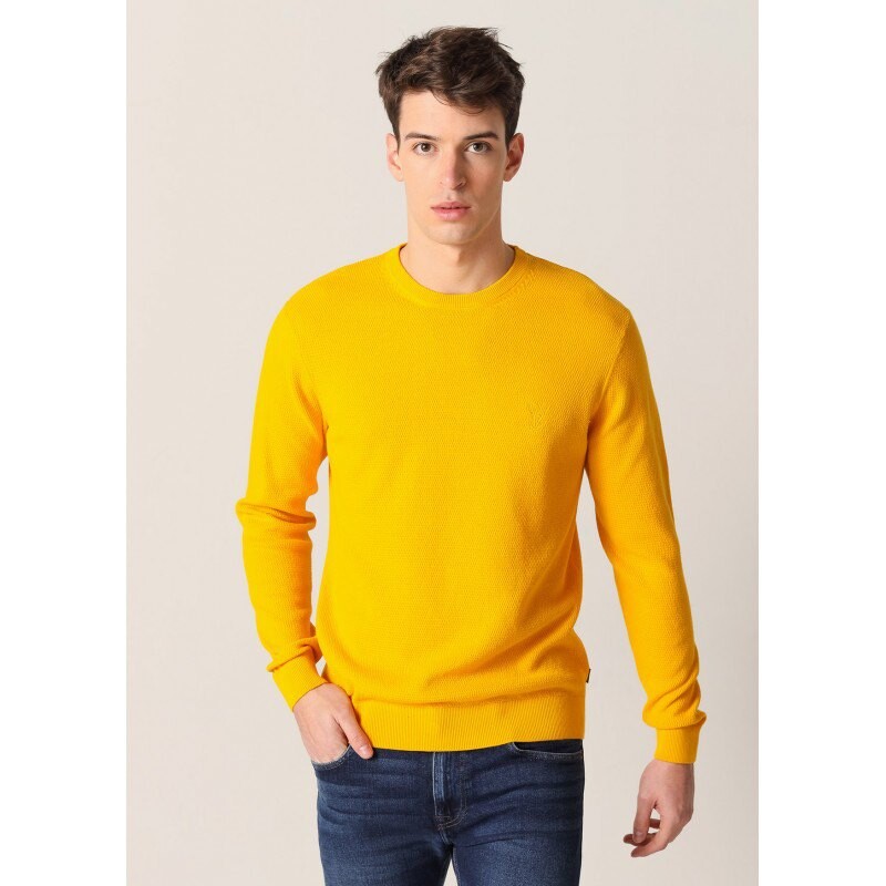 

Свитер Six Valves Round Neck, желтый