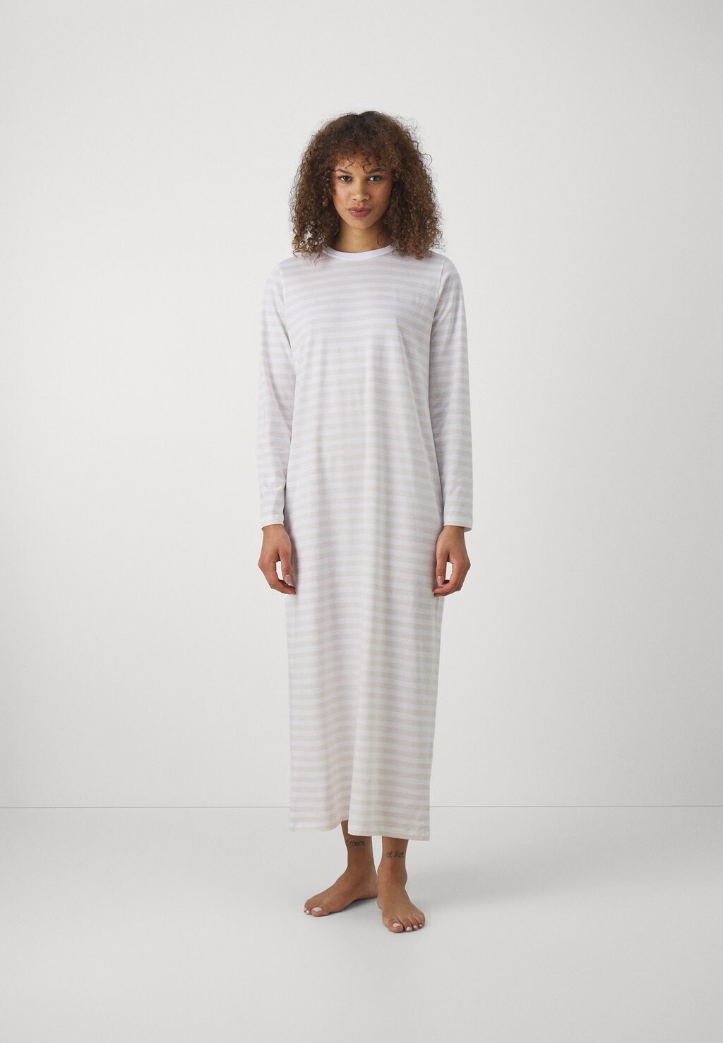 

Ночная рубашка Marimekko LAE TASARAITA LIGHT DRESS, цвет sand/white
