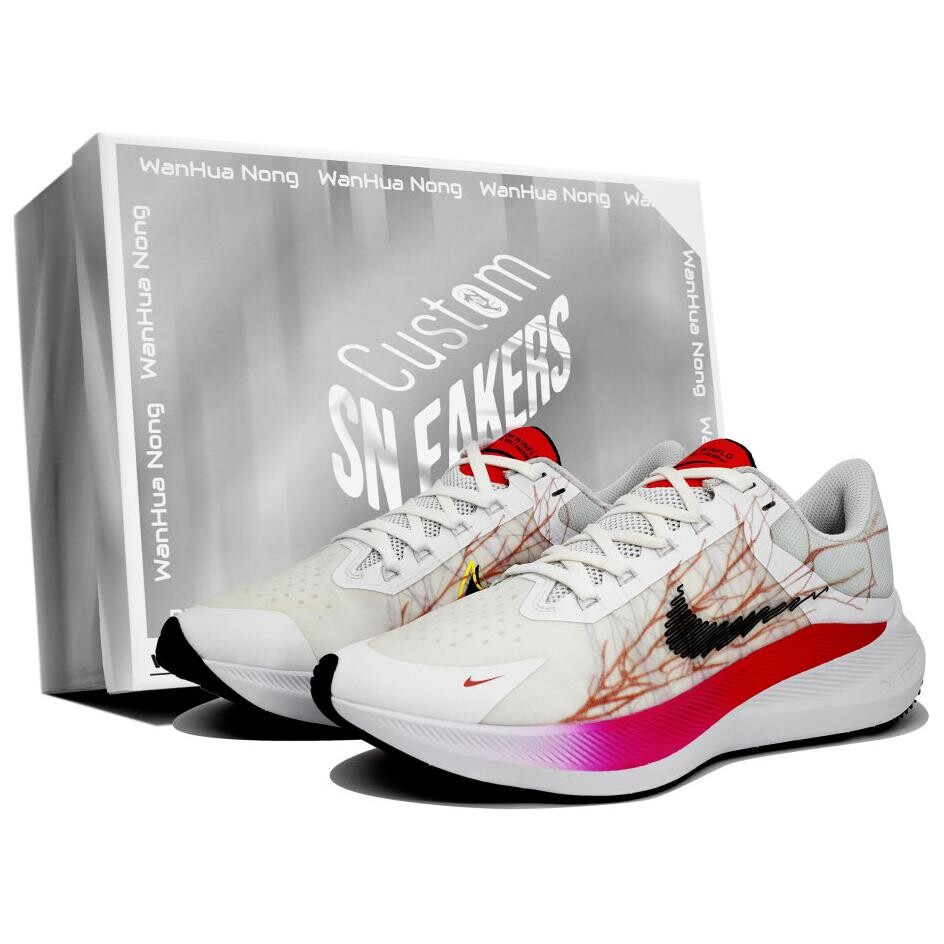 

Кроссовки Zoom Winflo 8 мужские низкие белые/красные Nike