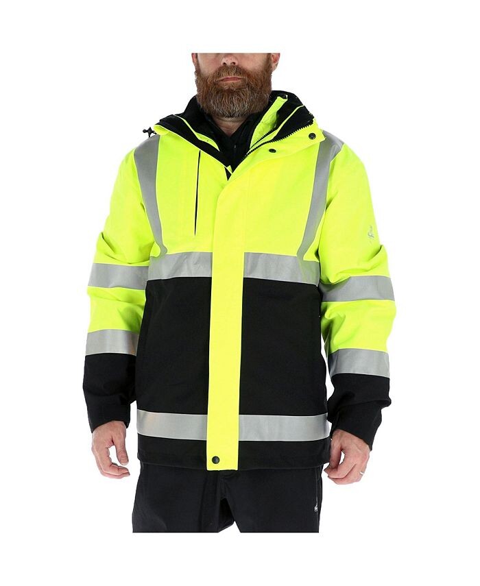 

Утепленная куртка от дождя HiVis 3-в-1 RefrigiWear, зеленый