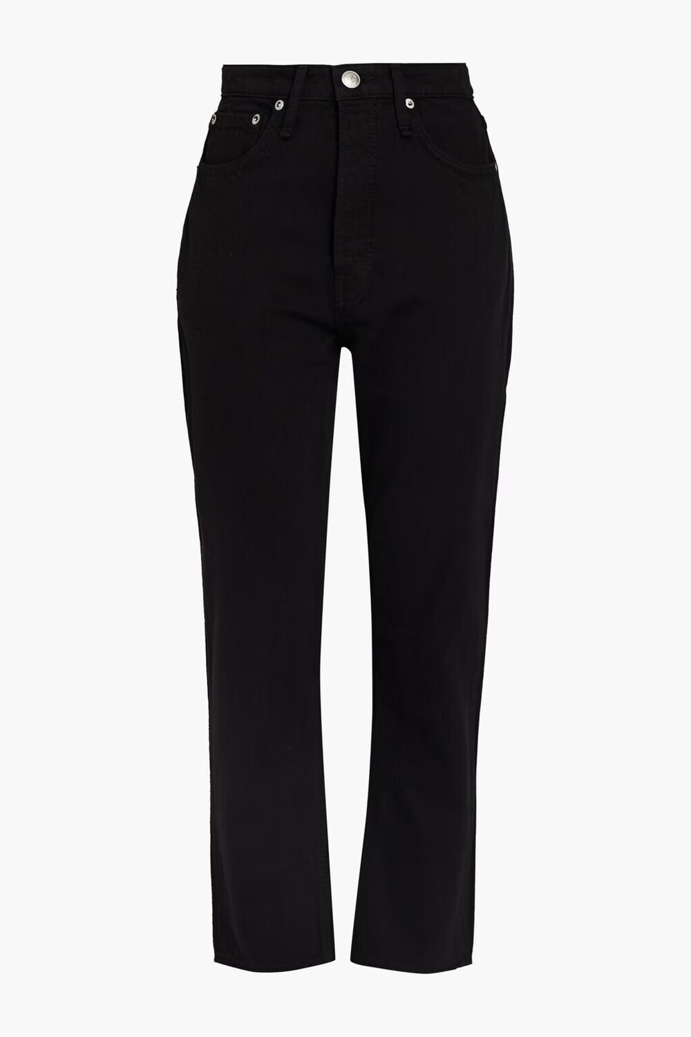 

Укороченные джинсы Maya узкого кроя с высокой посадкой Rag & Bone, черный
