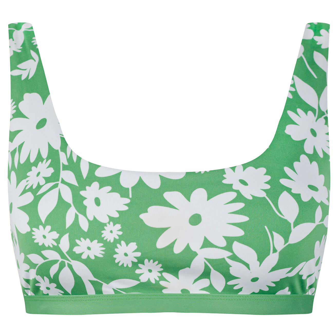 

Верх бикини Boochen Women's Caparica Top, цвет Green Moonflower/Mint