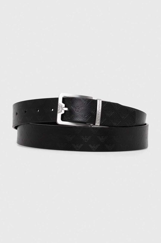 

Двусторонний кожаный ремешок Emporio Armani, черный