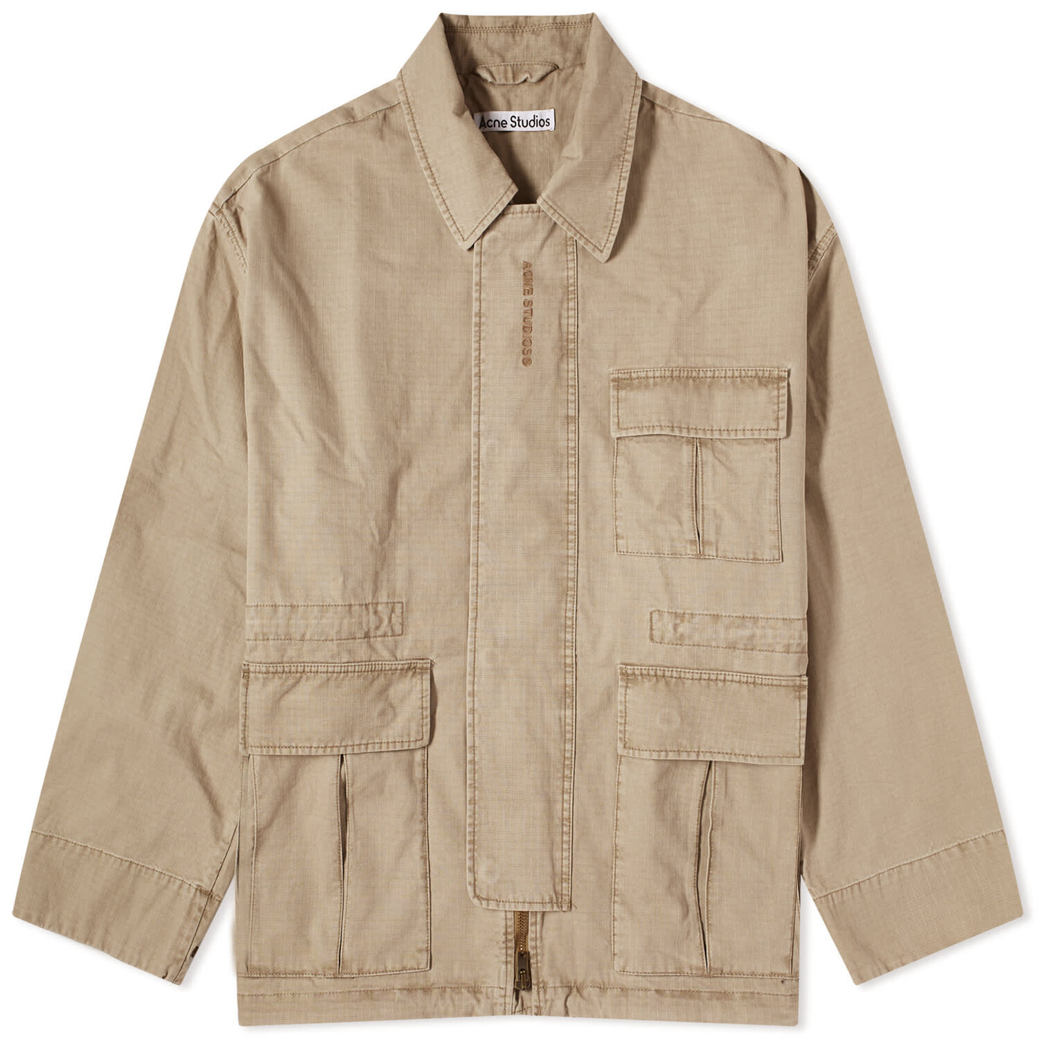 

Куртка Acne Studios Ostera Cotton Ripstop, цвет Cold Beige