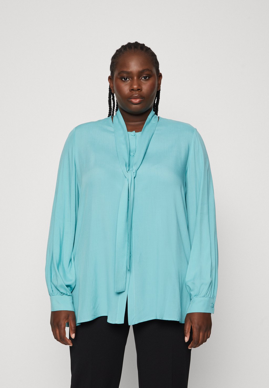 Блузка LAMINE Persona by Marina Rinaldi, зеленый блузка persona by marina rinaldi блузка plus size