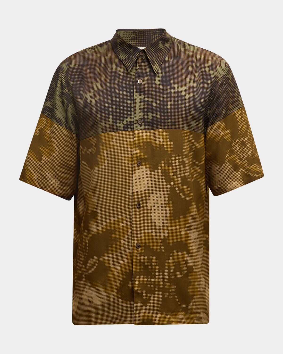 

Мужская рубашка на пуговицах Clasen Dries Van Noten, цвет Dessin C
