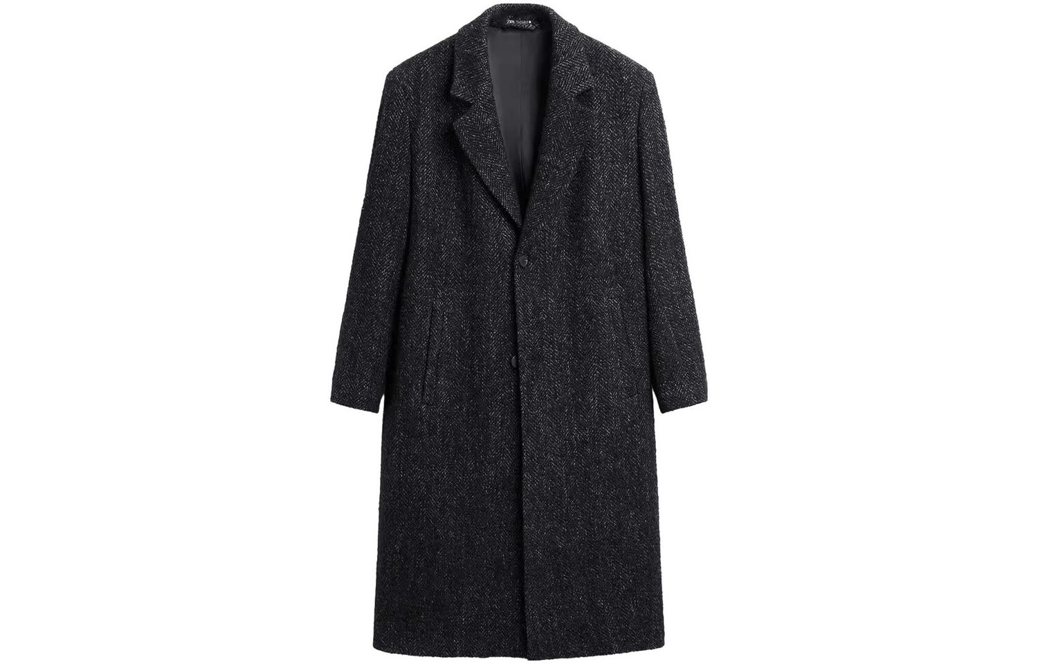 

Пальто мужское угольно-серое Zara, серый