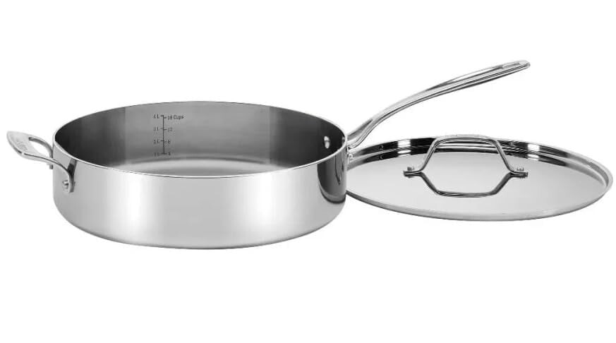 

Кастрюля с крышкой Cuisinart, серебряный