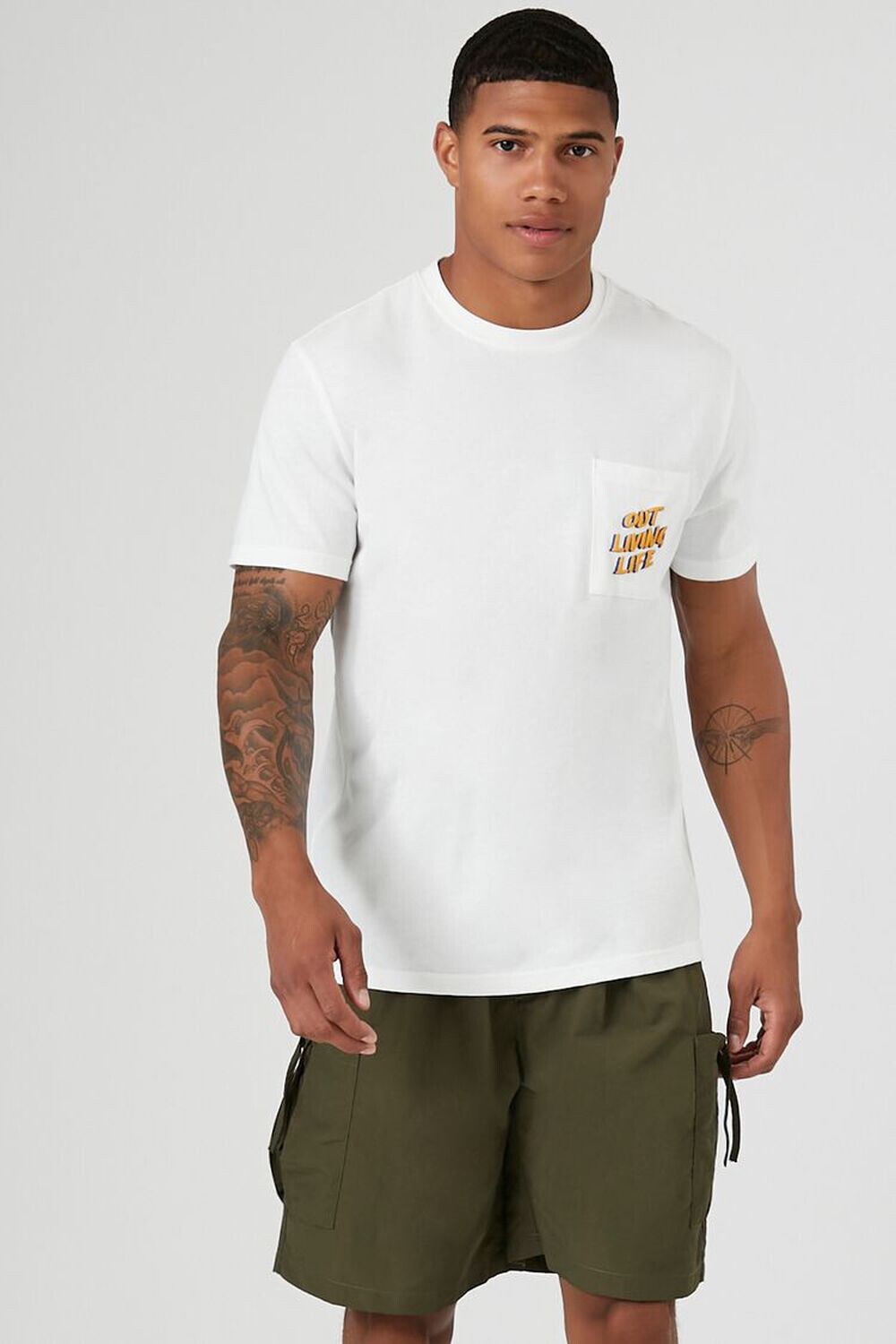 

Шорты карго на шнурке Forever 21, оливковый
