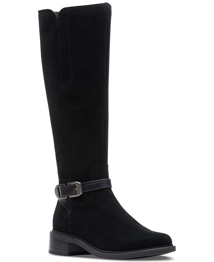 

Женские ботинки для верховой езды Maye Aster с пряжками Clarks, черный