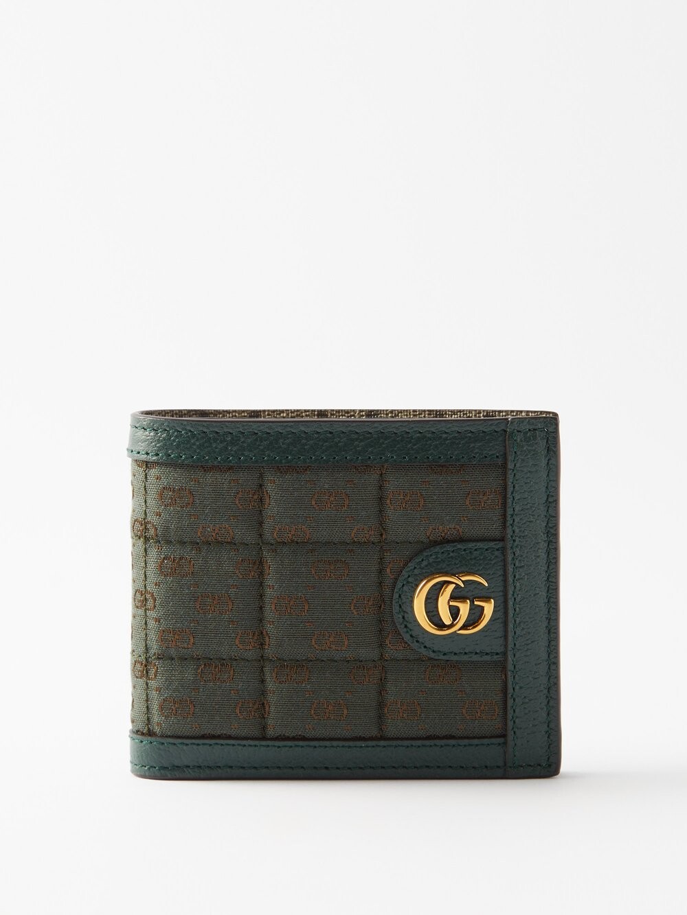 

Складной кошелек с жаккардовой кожей gg Gucci, зеленый