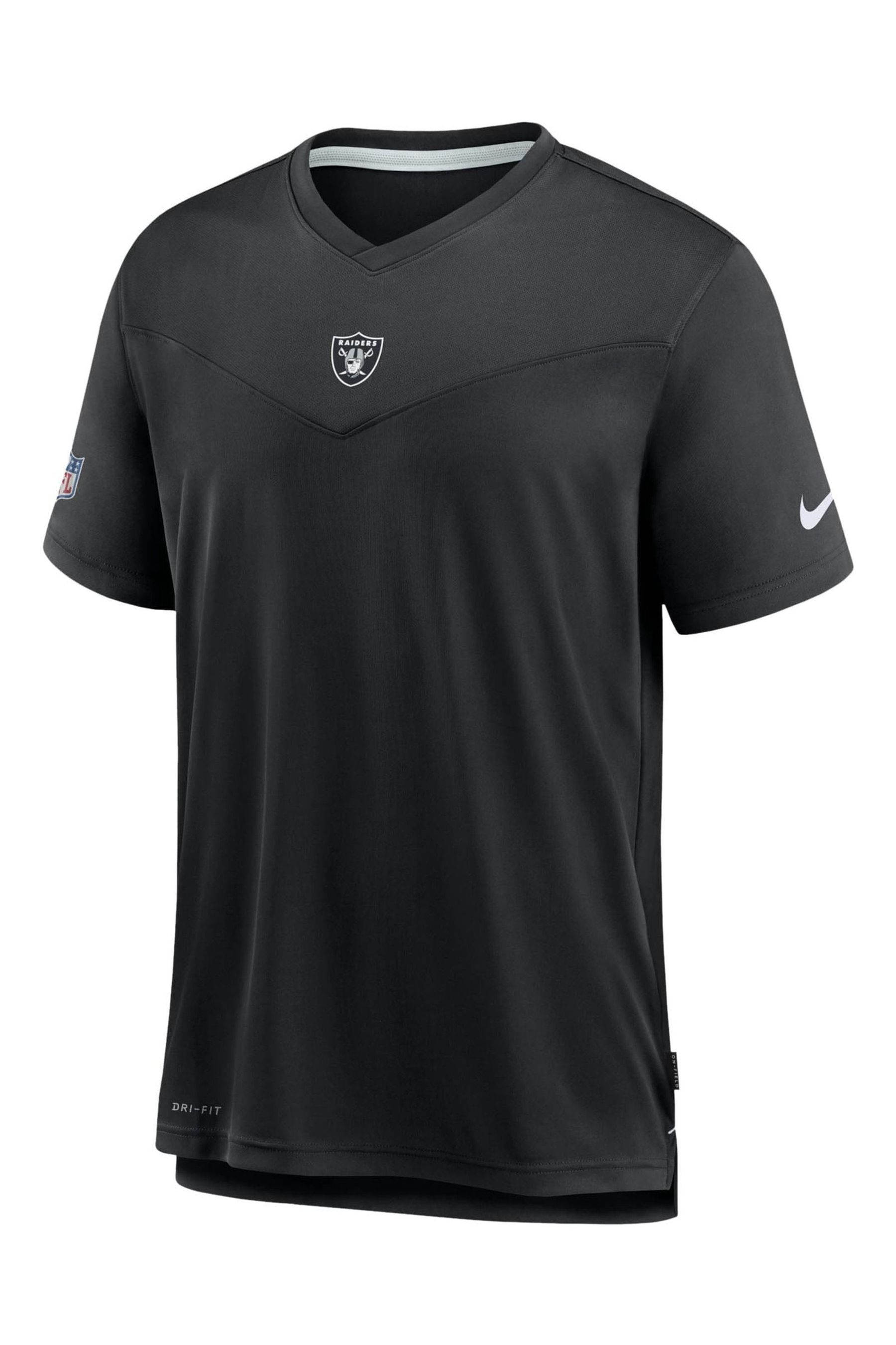 

Футболка с короткими рукавами Fanatics Las Vegas Raiders Coach UV Nike Nike, черный