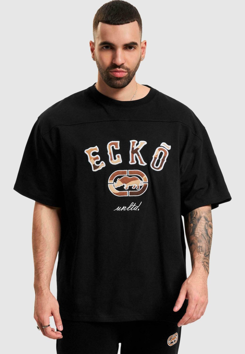 

Футболка с принтом Boxy Cut ecko unltd., камуфляж