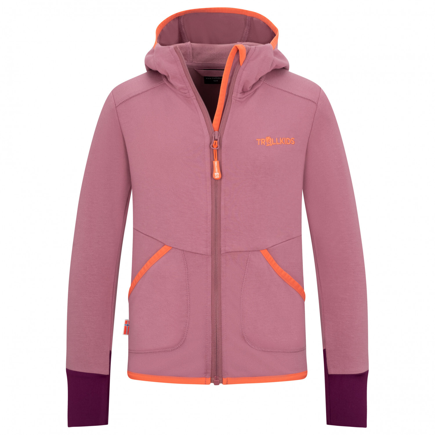 

Флисовая жилетка Trollkids Girl's Saltfjord, цвет Orchid/Peach