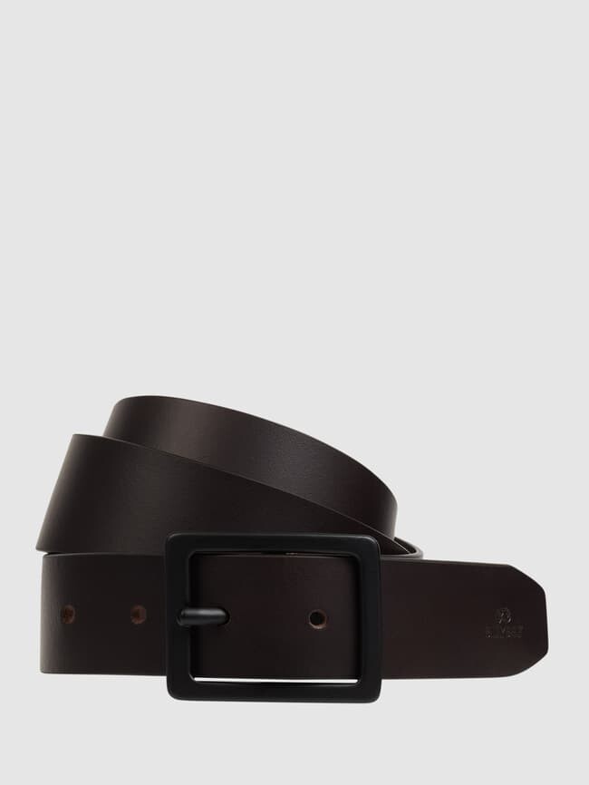 

Кожаный ремень с пряжкой Billybelt, темно-коричневый