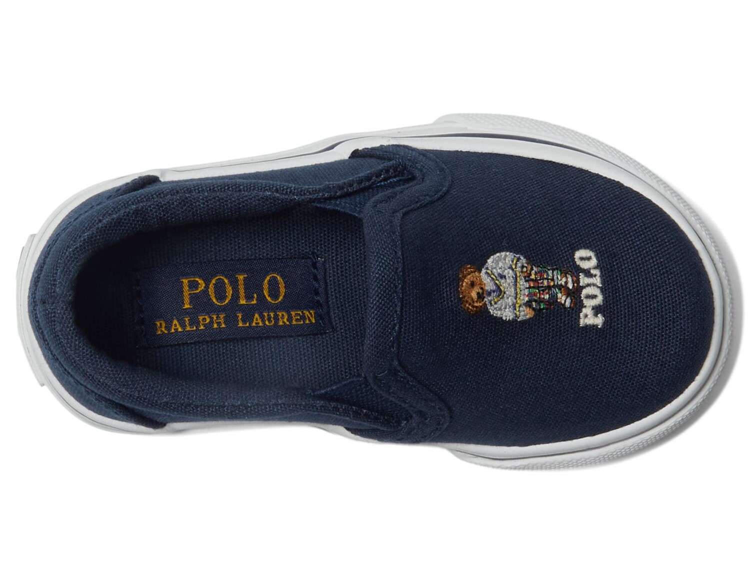 

Кроссовки Polo Ralph Lauren Kids Keaton Slip-On Bear (Toddler)
