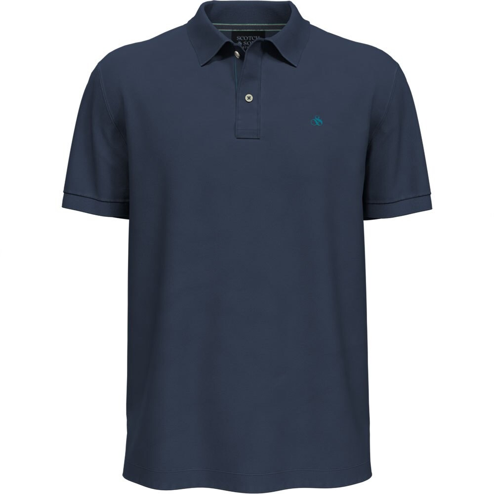 

Поло с коротким рукавом Scotch & Soda Garment Dyed, синий