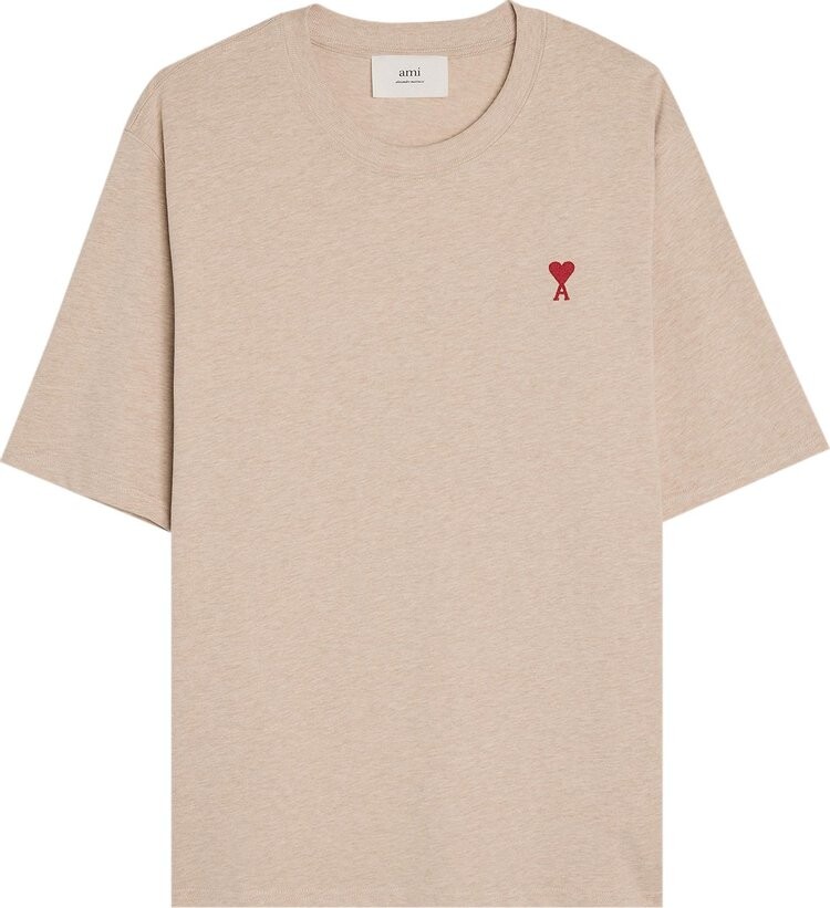 

Футболка Ami 'Heather Light Beige', загар