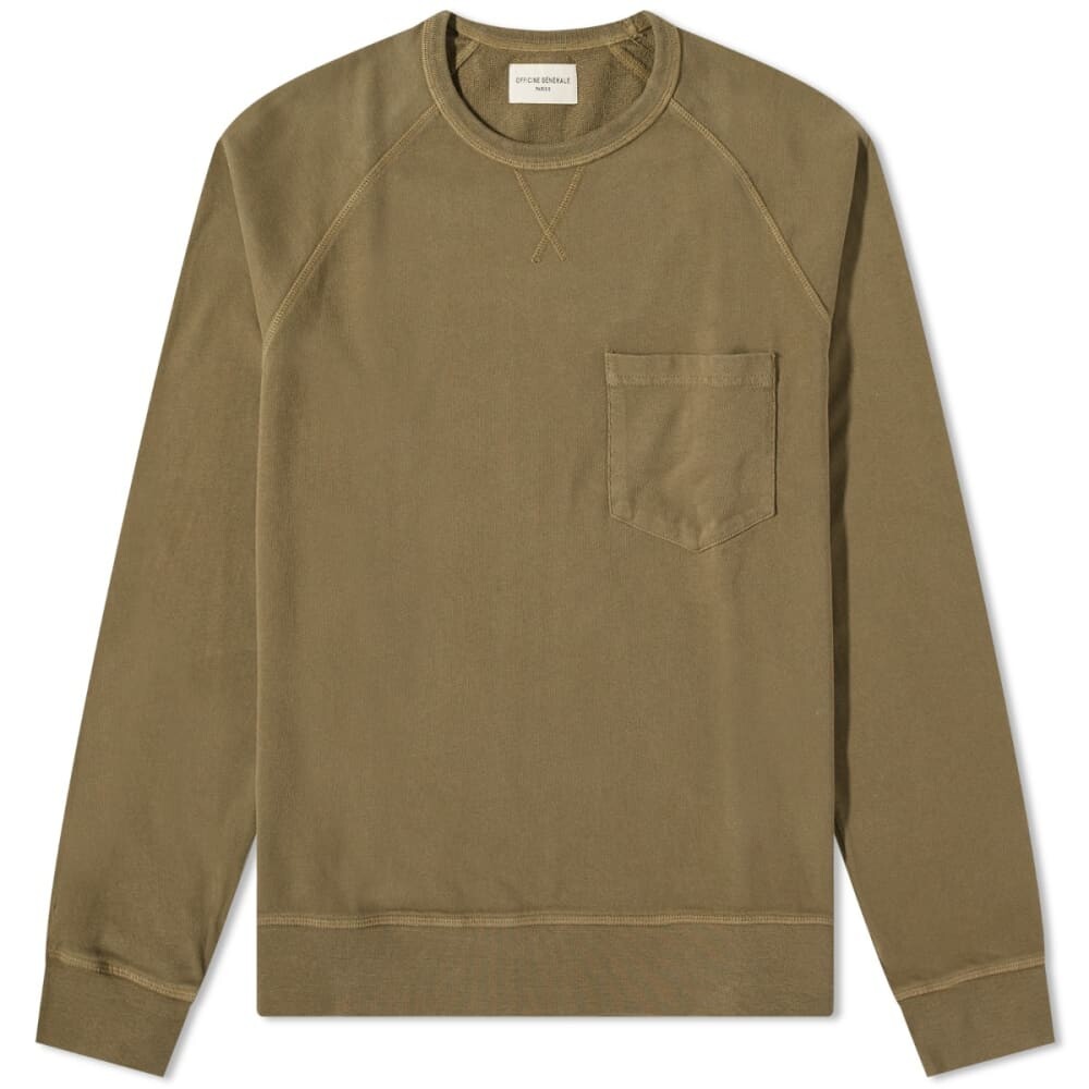 

Свитшот Officine Generale Chris Pigmenbt Dyed Crew Sweat