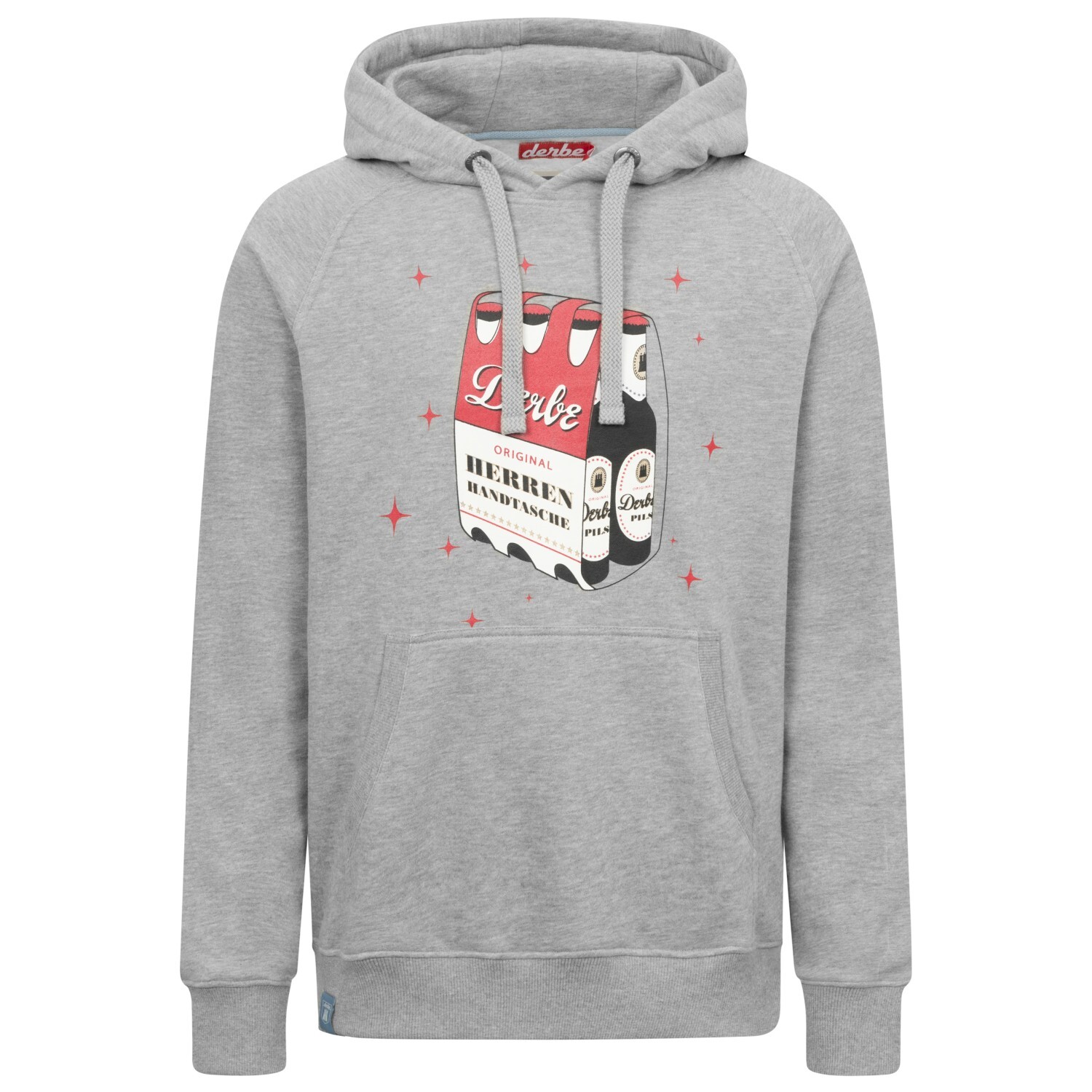 

Толстовка с капюшоном Derbe Herrenhandtasche Rot Weiß, цвет Grey Melange