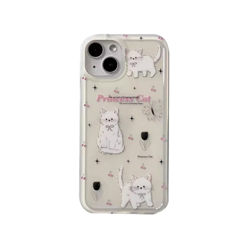 

Чехол для телефона Taowantong Tao Wantong, Double-sided three white cat cherries