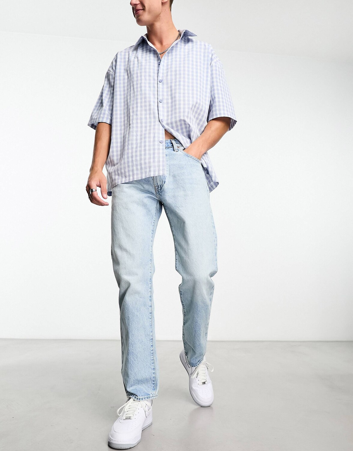 

Голубые джинсы прямого кроя Levi's 551z