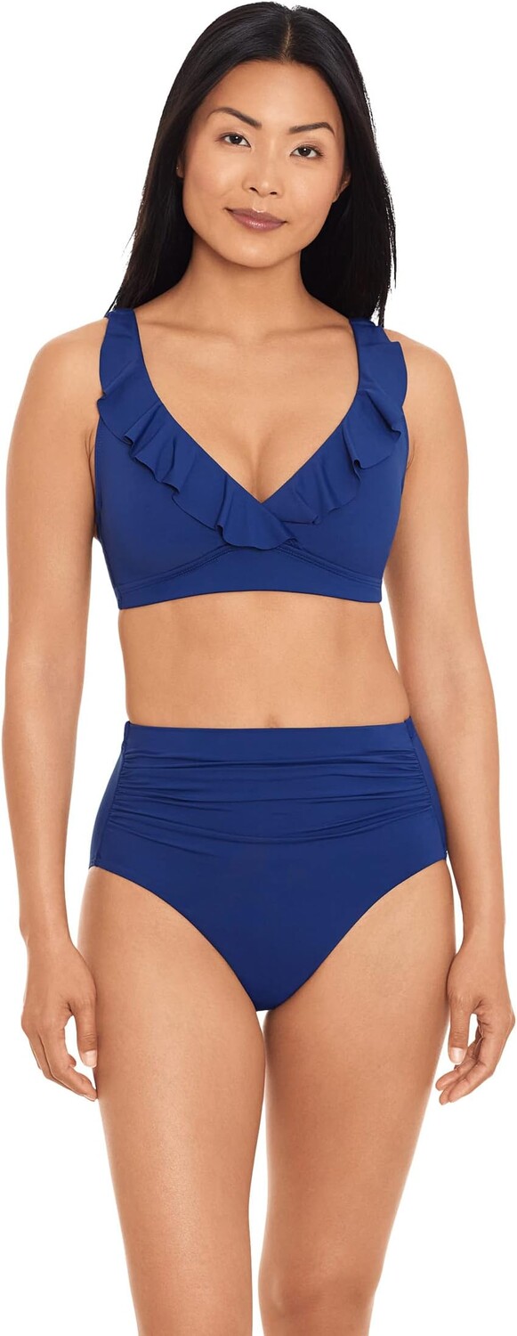 

Однотонные плавки с завышенной талией для пляжного клуба LAUREN Ralph Lauren, цвет Saphirre