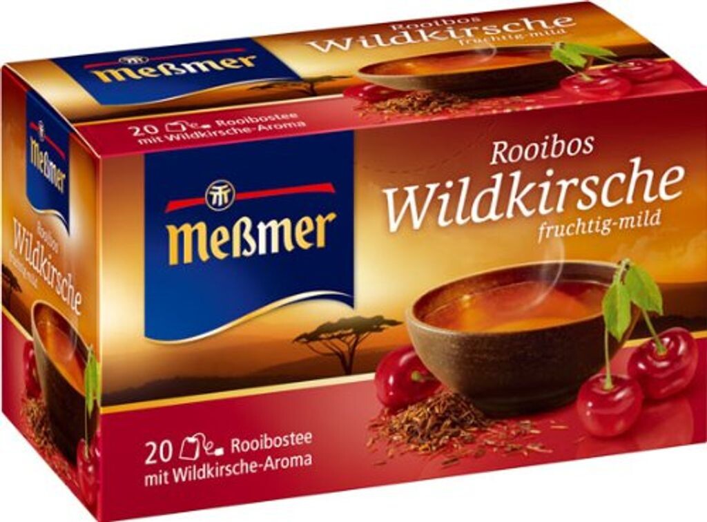 

Мессмерский чай Rooibos Wild Cherry, фруктовый и мягкий вкус Meßmer