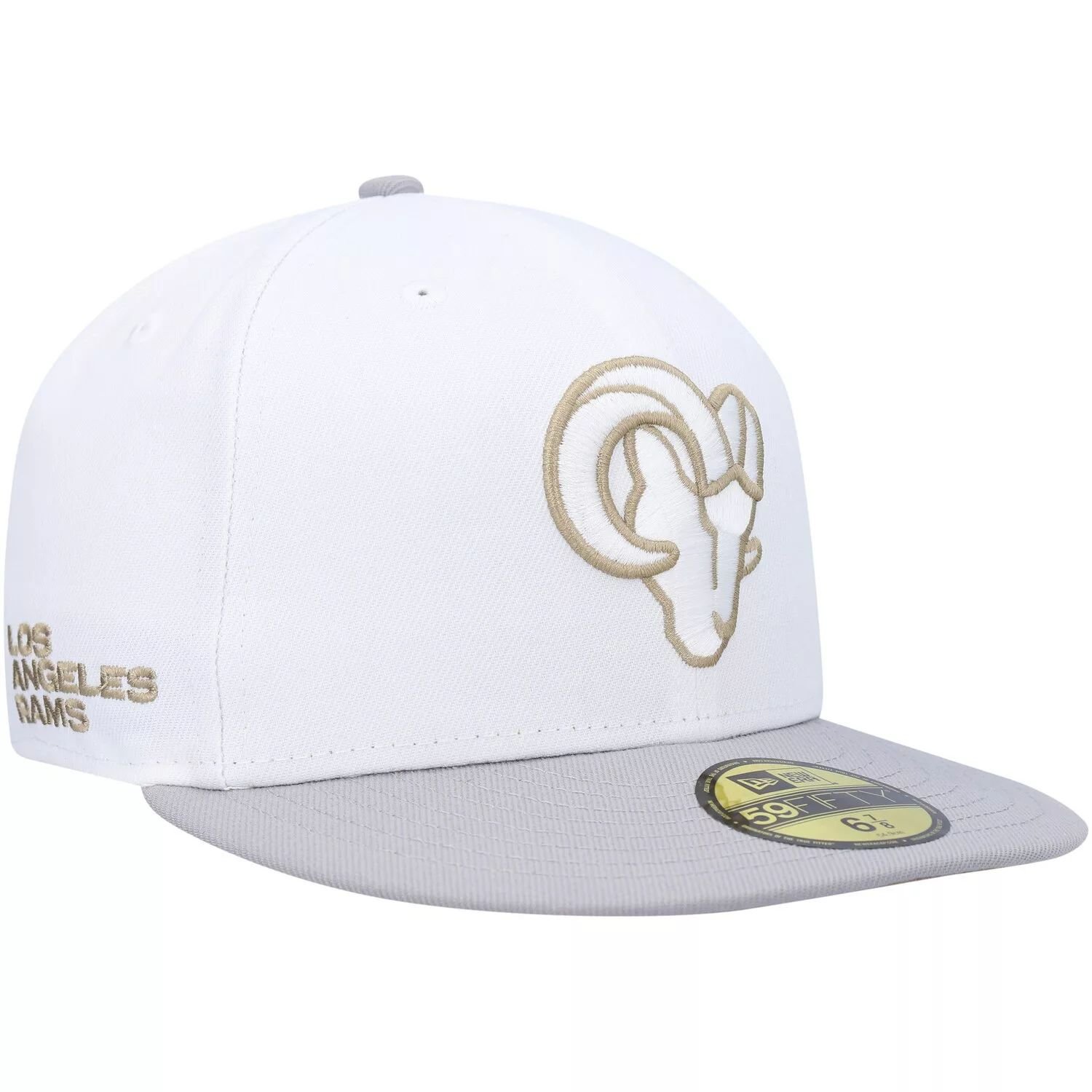 

Мужская кепка New Era белого/серого цвета Los Angeles Rams Gold Undervisor 59FIFTY