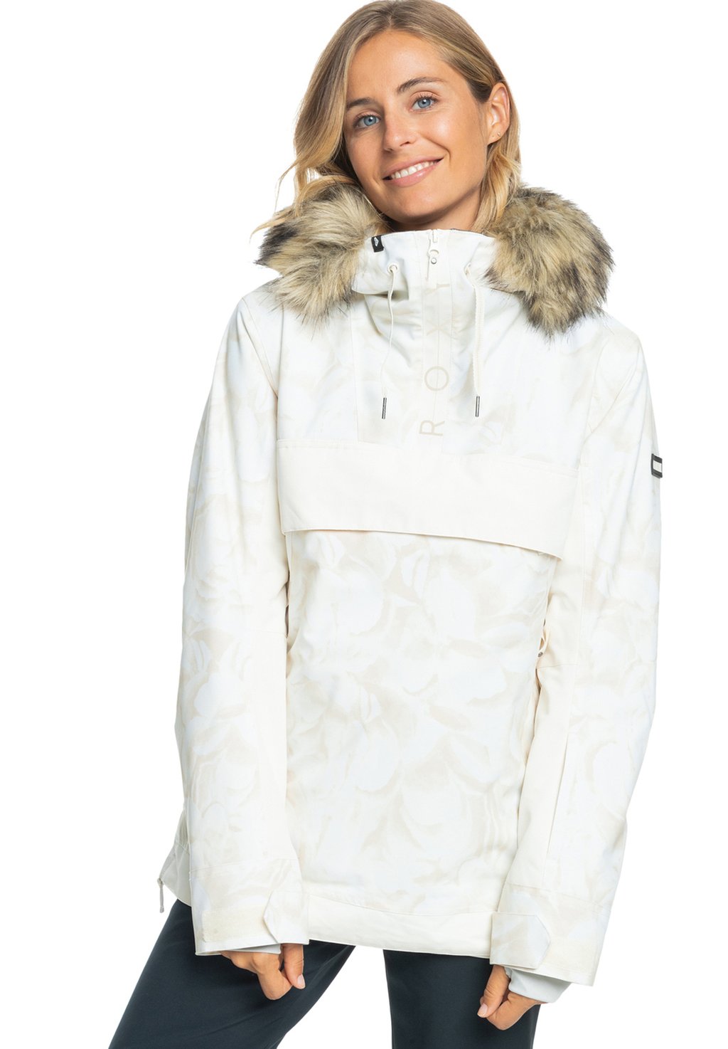 Куртка для сноуборда SHELTER SNJT GEF0 Roxy, цвет white