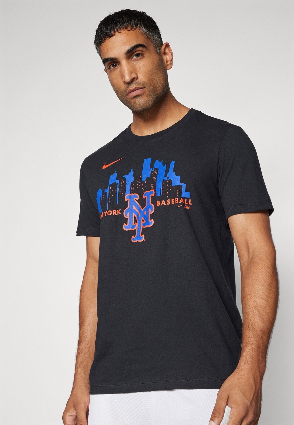 

Футболка с принтом New York Mets Local Tonal View Nike, черная