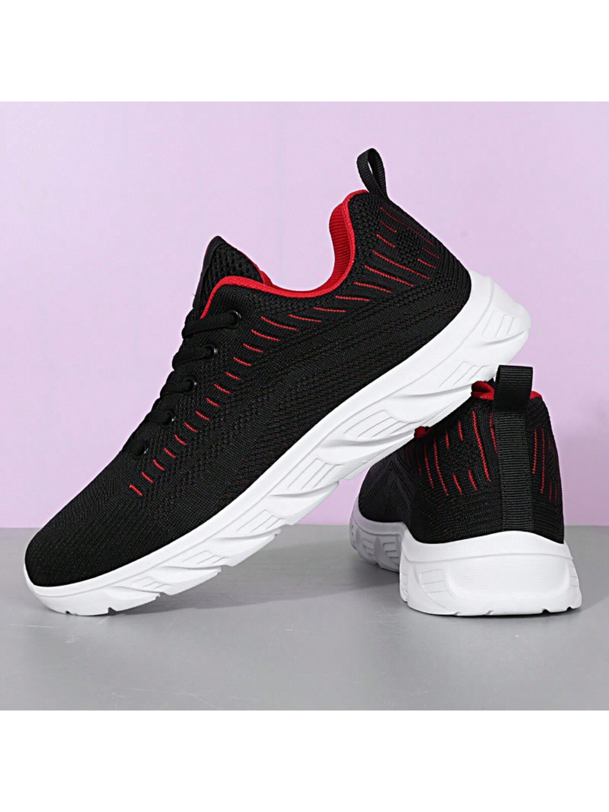 Дышащие всесезонные легкие кроссовки 2024 для мужчин, красный 2024 весенняя новая мужская обувь черный