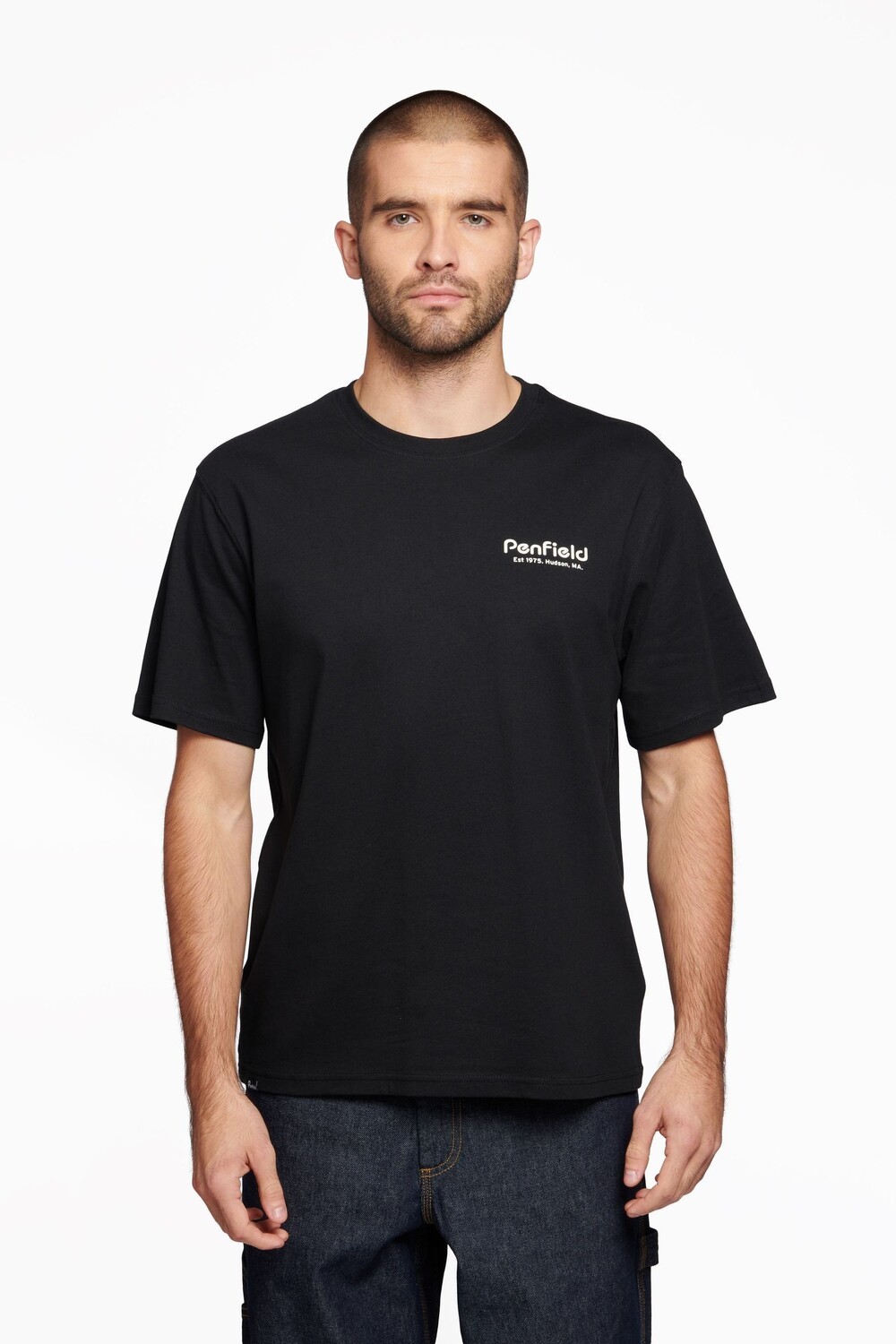 

Белая футболка Hudson с надписью Penfield, черный