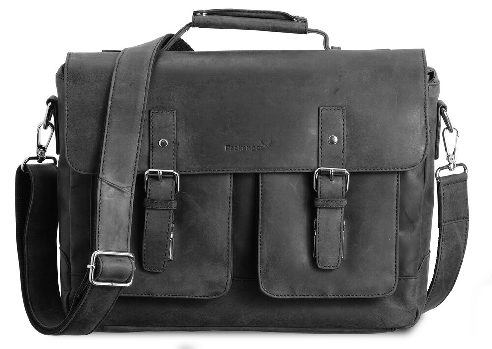 

Сумка через плечо Packenger Leder Messenger Bag bis 15 Zoll, черный