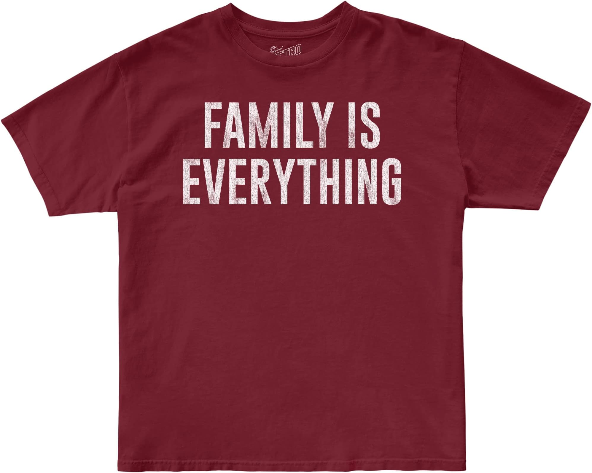 

Футболка The Original Retro Brand Kids Family is Everything Crew Neck Tee, бордовый, Красный