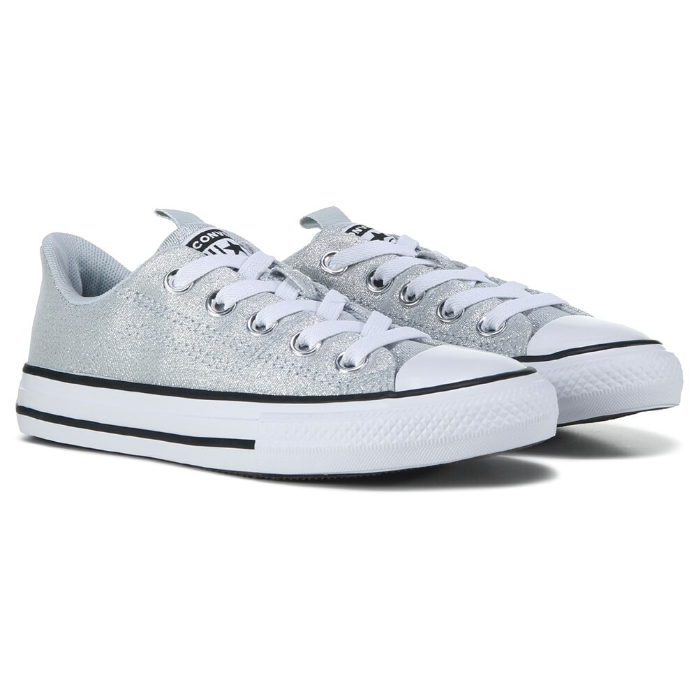 

Детские низкие кеды Chuck Taylor All Star Rave Little Kid Converse, серебряный