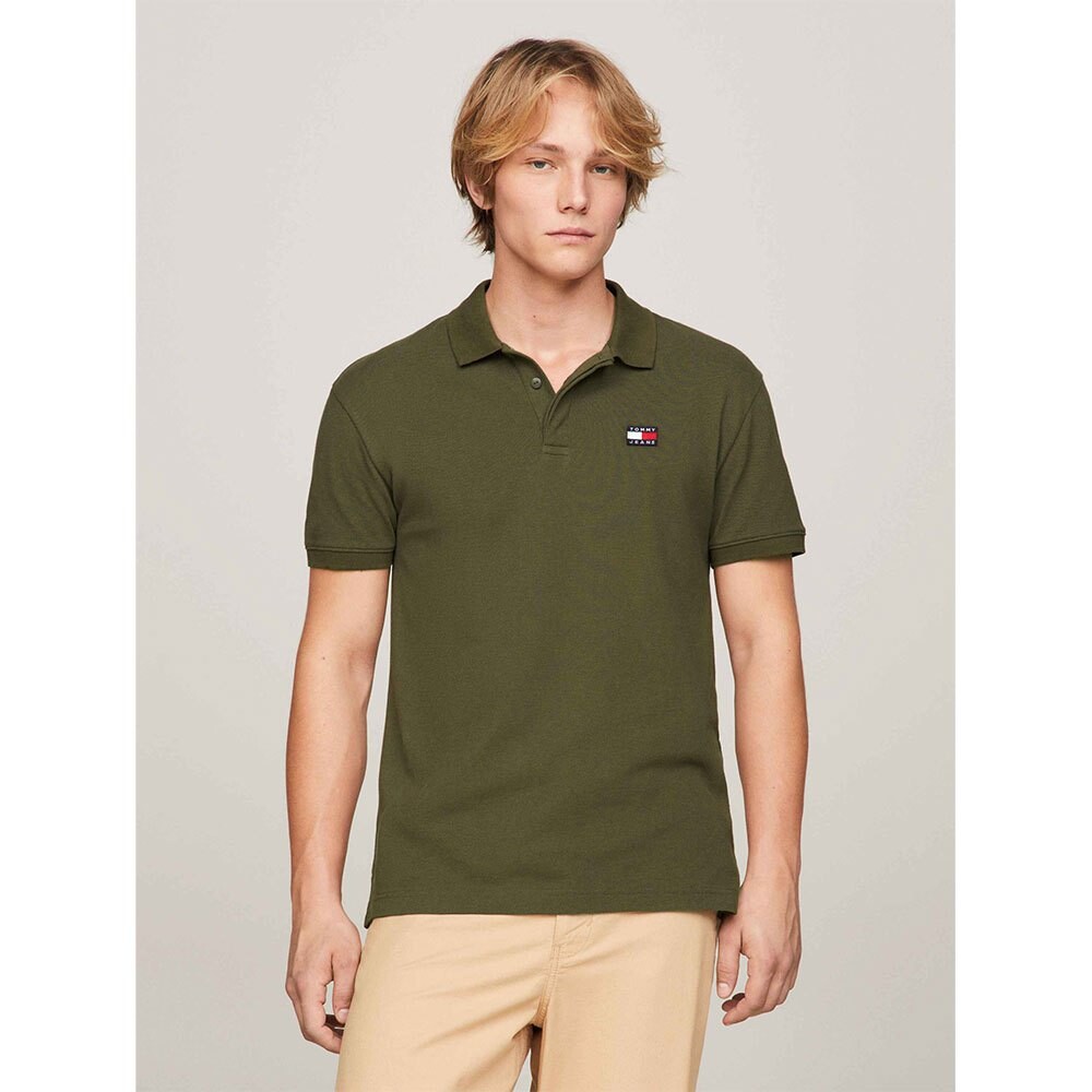 

Поло Tommy Jeans Classic Badge, зеленый